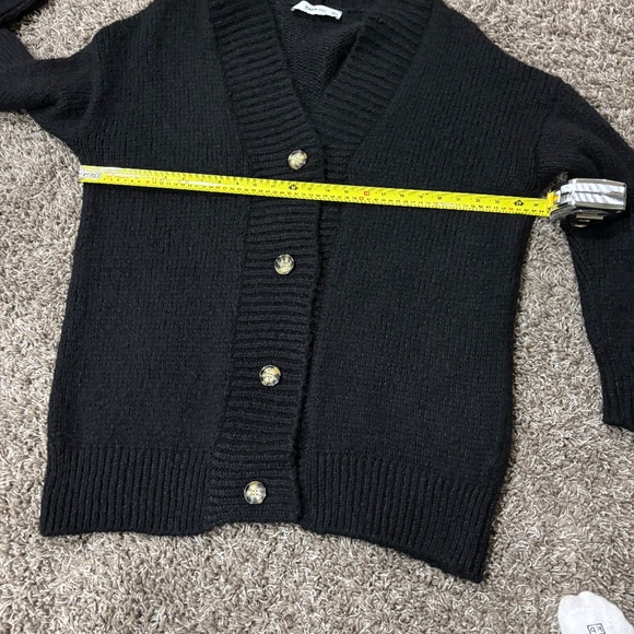 Zara Cozy Oversized Wool Knit Cardigan Button Down - Picture 3 of 5
